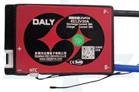 LFP 4S 30A SAME PORT W/P DALY BMS (33b0)