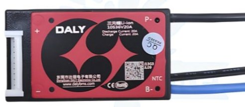 NMC 10S 20A SAME PORT W/P DALY BMS (299f)